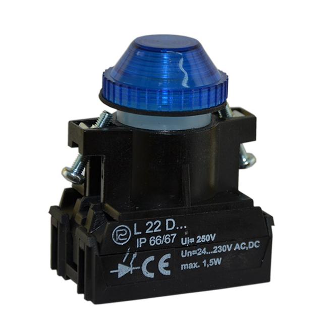 Lampka L22WDB/24V-230V niebieska