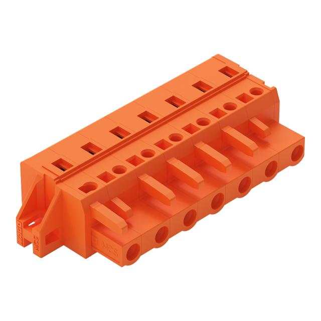 MCS-MIDI Classic gniazdo 7-bieg. pomarańczowe raster 7,62 mm /25szt./ WAGO