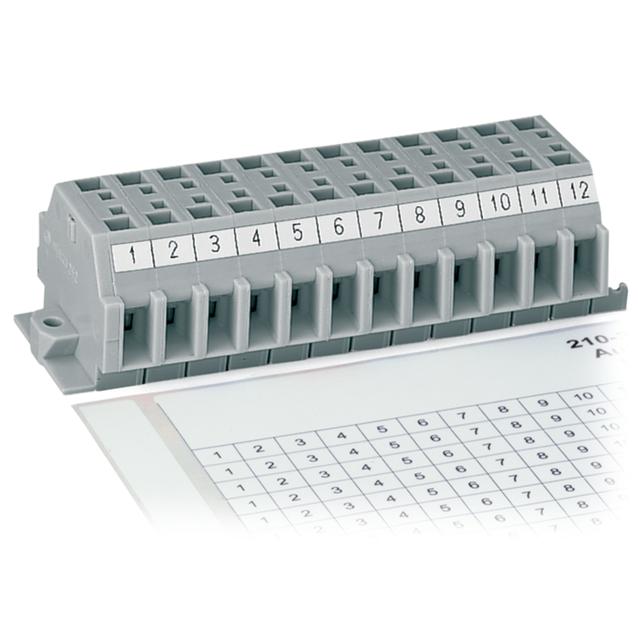 karta z oznacznikami samoprzylepnymi 1...12 raster 6 mm