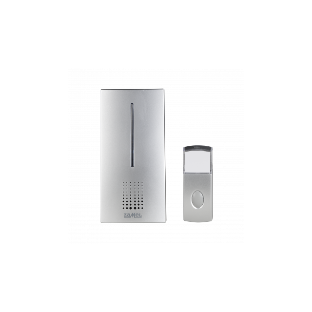 DZWONEK BEZPRZEWODOWY BATERYJNY BRILLO Z SYGN. OPTYCZNĄ ST-372 HERMET. ZAŚ.100m