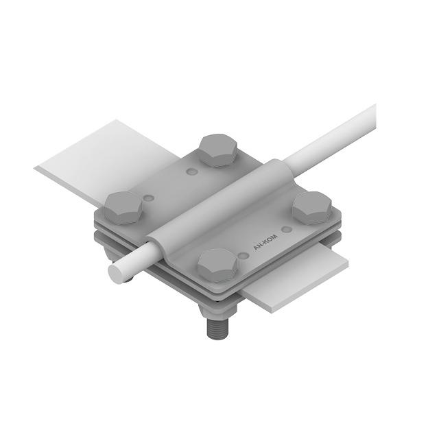 Złącze krzyżowe /duże/ B=30 mm 3 płytki-4xM8 /OG/