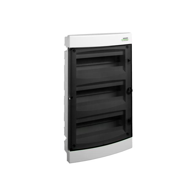 PNF 36T Rozdzielnica podtynkowa drzwi przezroczyste IP40 3 rzędy 3x12 modułów 101516 NOARK