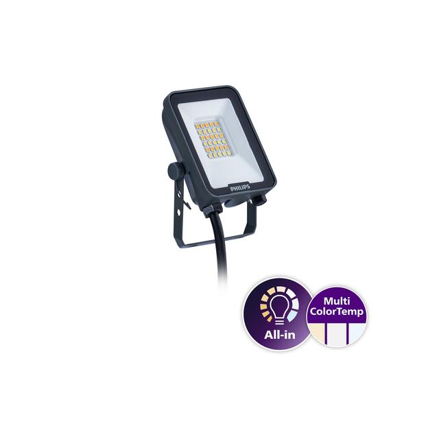 Naświetlacz LED Ledinaire BVP167 10W 1100/1200lm IP65 3000/4000/6500 K zmienna barwa światła 5 lat g