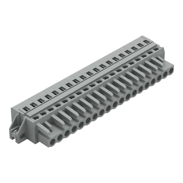 MCS-MIDI Classic gniazdo 19-bieg. szare raster 5 mm /10szt./ WAGO