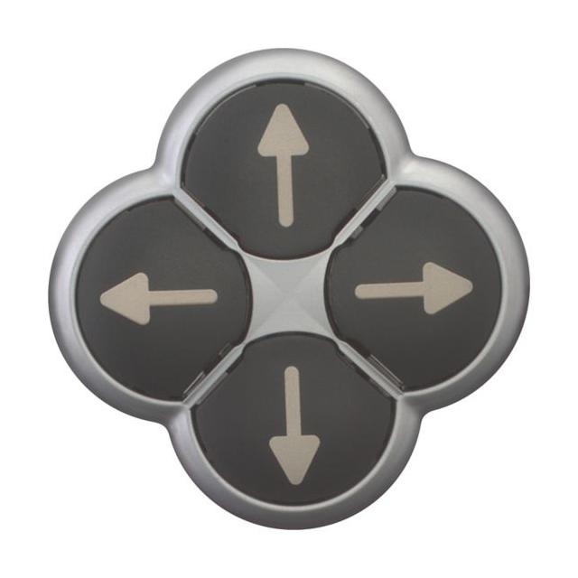 M22-D4-S-X7 Przycisk 4 pozycyjny czarny /strzałki/ z samopowrotem 286336 EATON