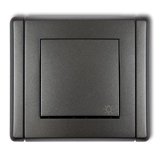 FLEXI Przycisk zwierny /światło/ grafitowy 11FWP-5 KARLIK
