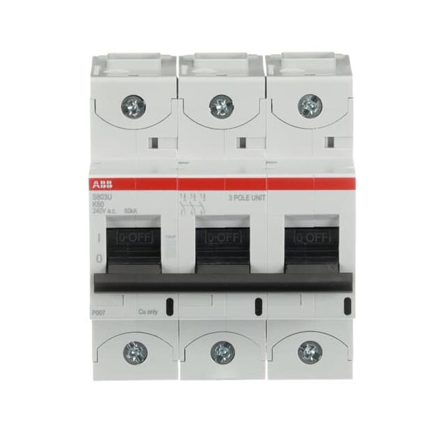 S803U-K60 Wyłącznik nadprądowy 50kA 3P K60A 2CCS863017R0587 ABB