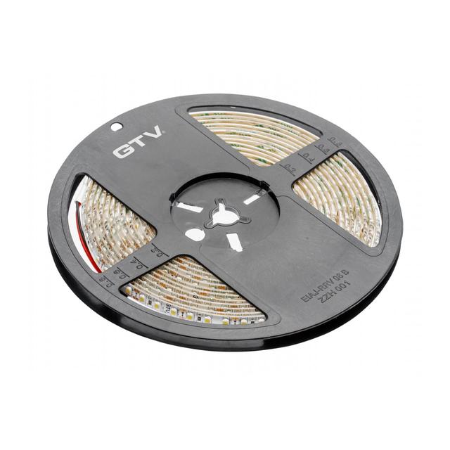 TAŚMA FLASH 3528, 600 LED ZIMNY BIAŁY, 48W WODOODPORNA 8MM, ROLKA 5M