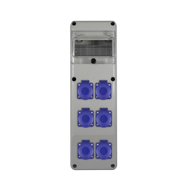Rozdzielnica budowlana R-BOX SLIM 6S 6x230V biały SLIM-6S-23 B.SLIM-6S-23 PAWBOL