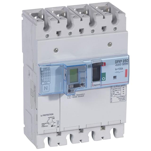 Wyłącznik DPX3 250 El Z Zab. R-Pr. 4P 100A 36kA 420355 LEGRAND