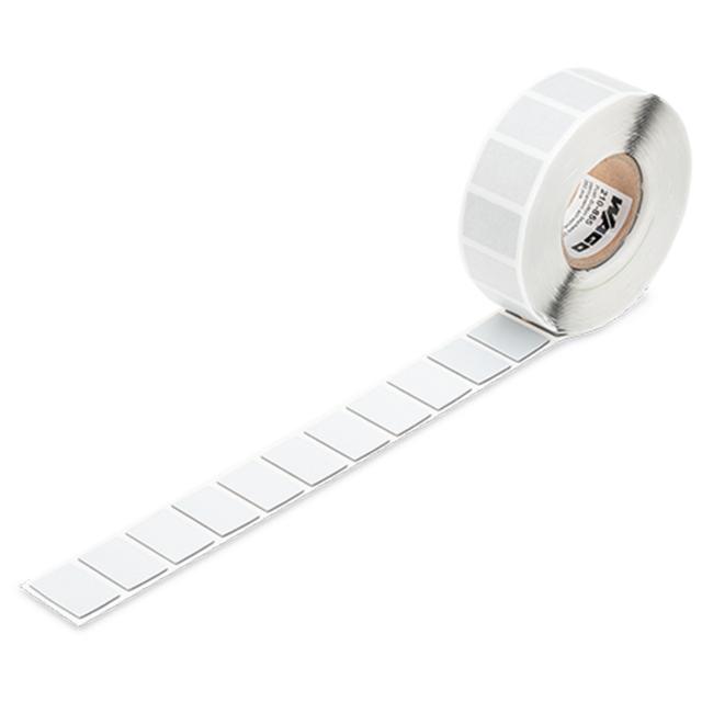 tabliczki na przycisk 27 x 18 mm srebrne 350 szt./rolka WAGO