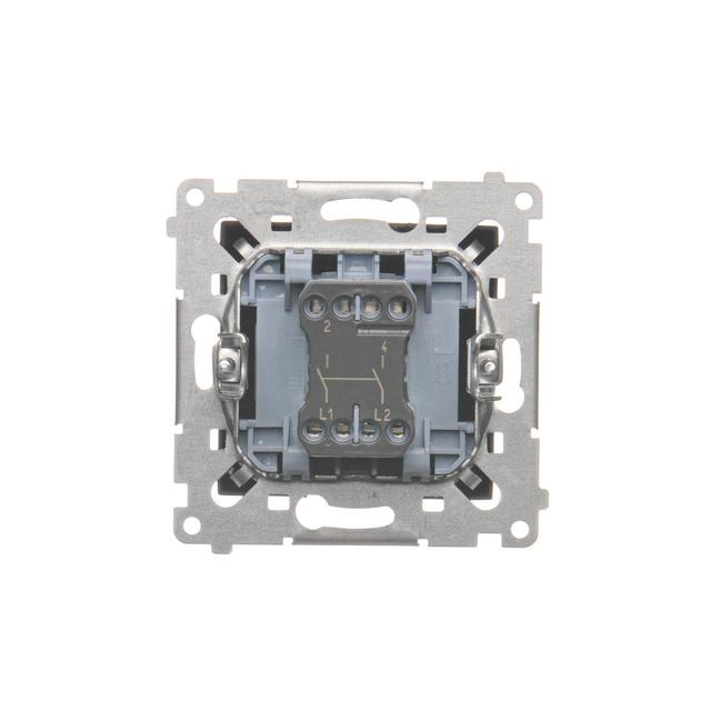Simon 54 Łącznik dwubiegunowy 16A z. śrub. czarny