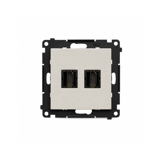 Simon 55 Gniazdo HDMI podwójne kaszmirowy TGHDMI2.01/142