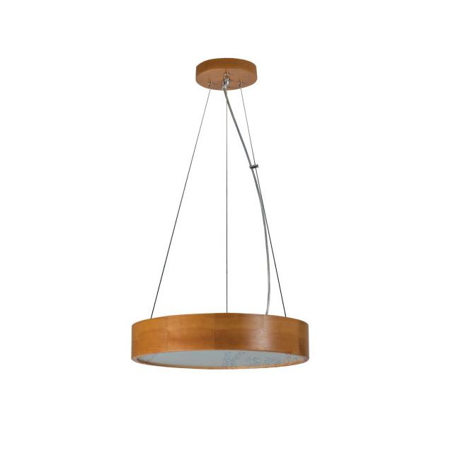 JASMIN C 370-G/O Plafoniera drewniana wisząca JASMIN C 370-G/O okrągła 37cm kolor złoty dąb 2XE27 KA