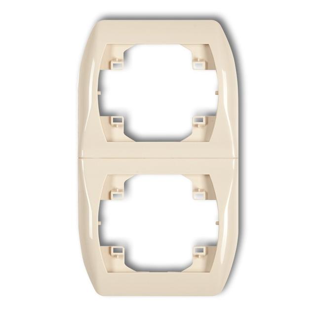 TREND Ramka pionowa podwójna beżowa