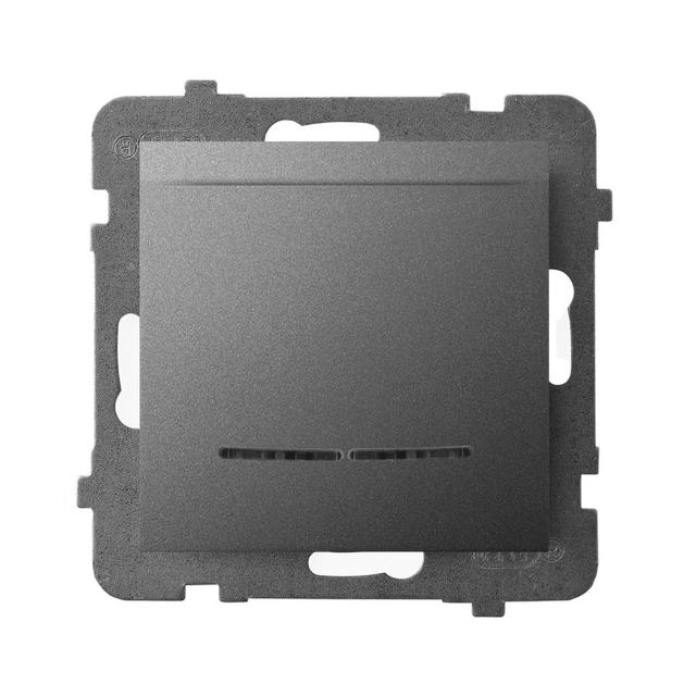 ARIA Łącznik hotelowy z podświetleniem pomarańczowym - kolor szary mat