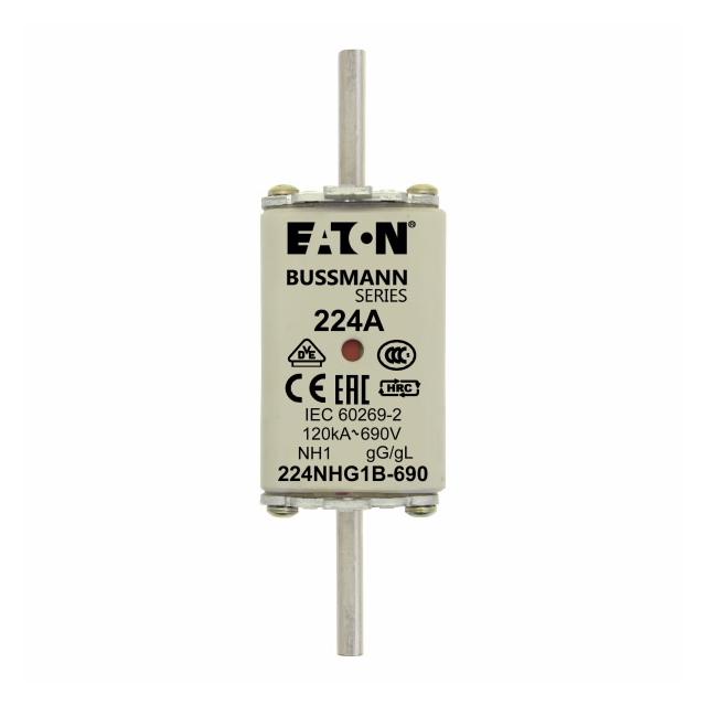 NH FUSE 224AMP 690V gG SIZE 1 DUAL IND Wkładka NH1 224A 690V GL/GG podwójny wskaźnik 224NHG1B-690 EA