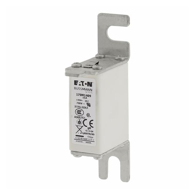 16A 690V gR 000TN/80 TYPE T IND. FUSE Wkładka szybka 16A AC 690V DIN 000 21x40x100 mm gR, 170M1409 E
