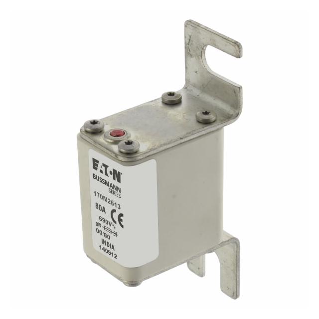 80A 690V IEC gR 00/80 SQ. BODY IND. FUSE Wkładka szybka 80A AC 690V DIN 00 30x51x100 mm g 170M2613 E