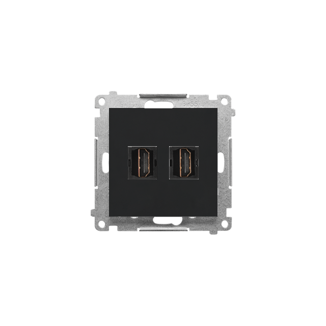 Simon 55 Gniazdo HDMI podwójne Czarny mat TGHDMI2.01/149 KONTAKT