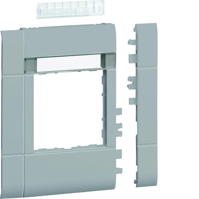 tehalit.WA Maskownica 120mm 1-krotna 55x55mm pole opisowe PC-ABS bezhalog l.alu
