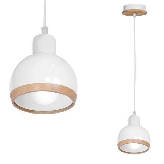 Milagro lampa wisząca Oval E27 biała MLP7043
