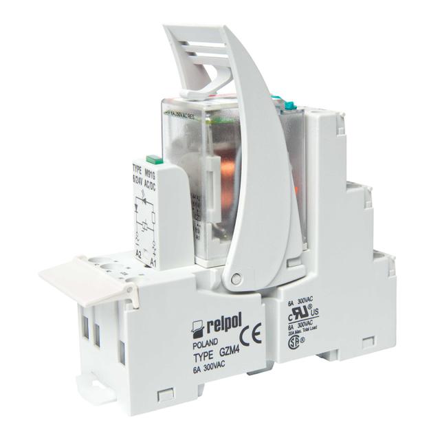 Przekaźnik interfejsowy PIR4-012DC-00LD 4P 12V DC 7A / 230V AC RELPOL
