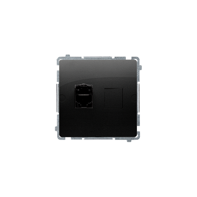 Simon BASIC WMUK-0630xx-Y011 Gniazdo komputerowe RJ45, kategoria 6, pojedyncze ekranowane z przesłon BM61E.01/49 KONTAKT