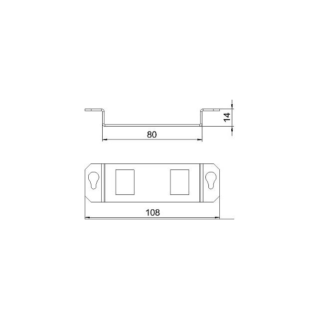 MTGE2F 2A, Wspornik montażowy dla GE2F, 2xtyp A