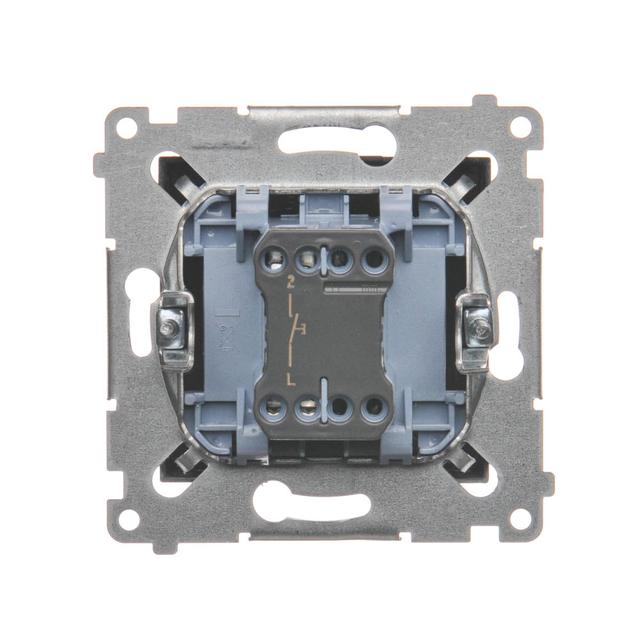 Simon 54 Przycisk pojedynczy zwierny bez piktogramu 16A z. śrub. antracyt