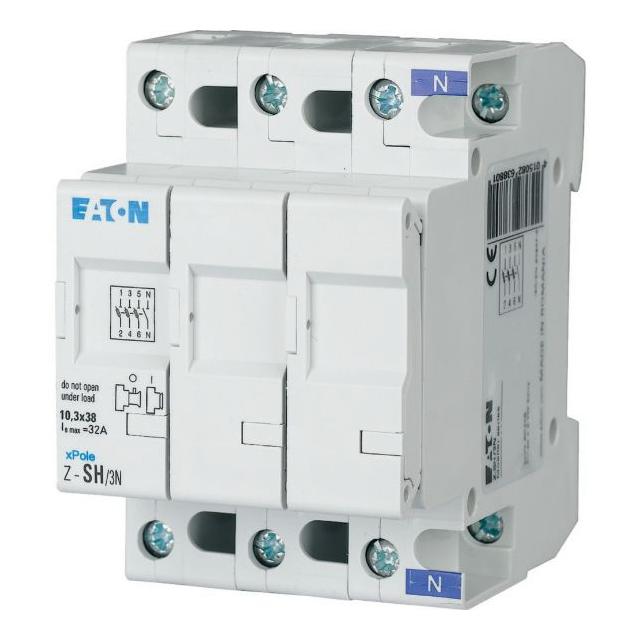 Z-SH/3N Rozłącznik bezpiecznikowy cylindryczny 10x38mm 3P+N 263880 EATON