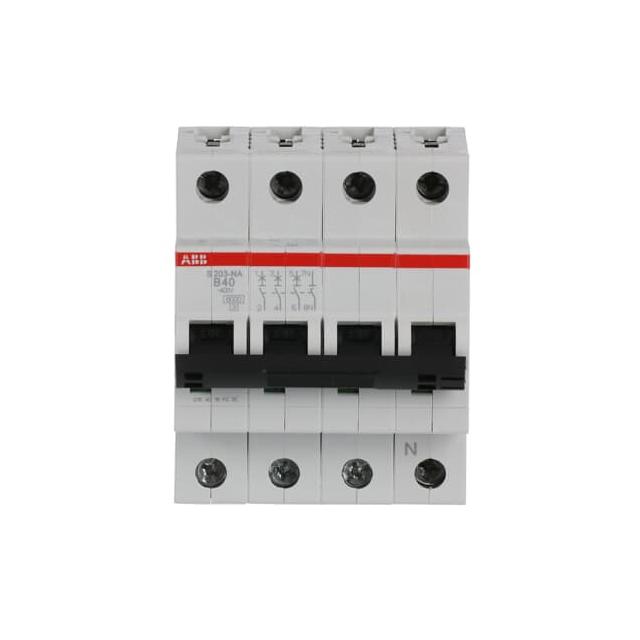 S203-B40NA Wyłącznik nadprądowy 6kA 3P+N B40A 2CDS253103R0405 ABB