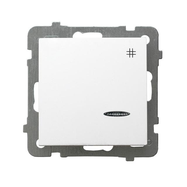 AS Łącznik krzyżowy z podświetleniem pomarańczowym - kolor biały