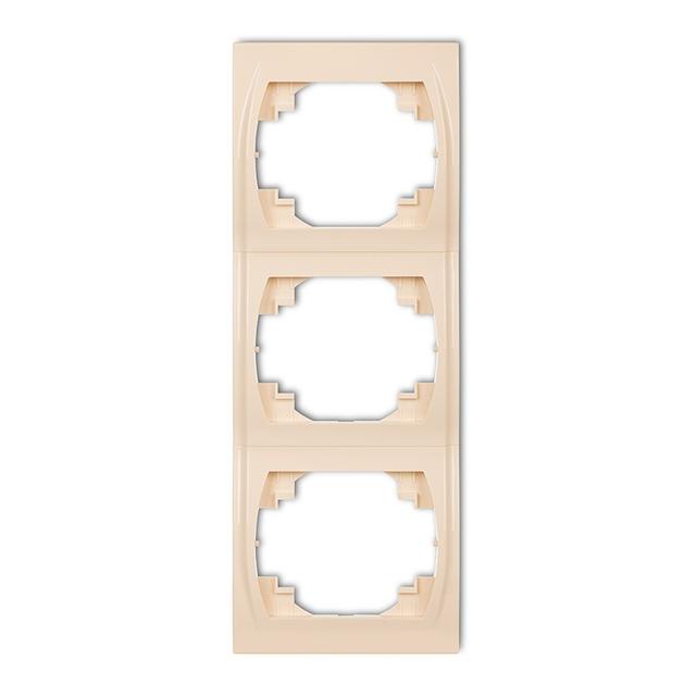 LOGO Ramka pionowa potrójna beżowa