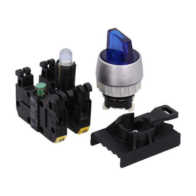 2-POŁ ŁĄCZNIK POKR BIAŁY 1 ZW PODŚWIETL. PIERŚCIEŃ NIKLOWANY