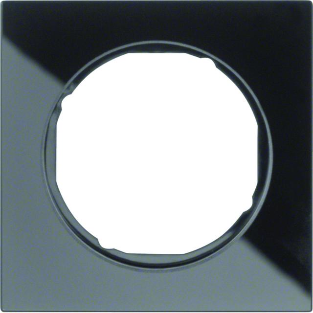 BERKER R.3 Ramka pojedyncza szkło czarna 10112216 HAGER