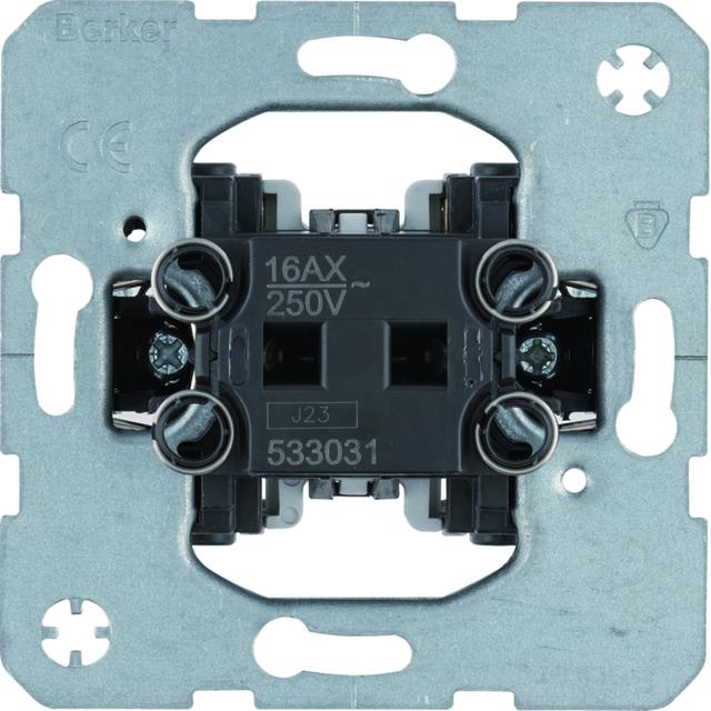 BERKER one.platform Łącznik 1-klawiszowy jednobiegunowy mechanizm samozaciski 533031 HAGER
