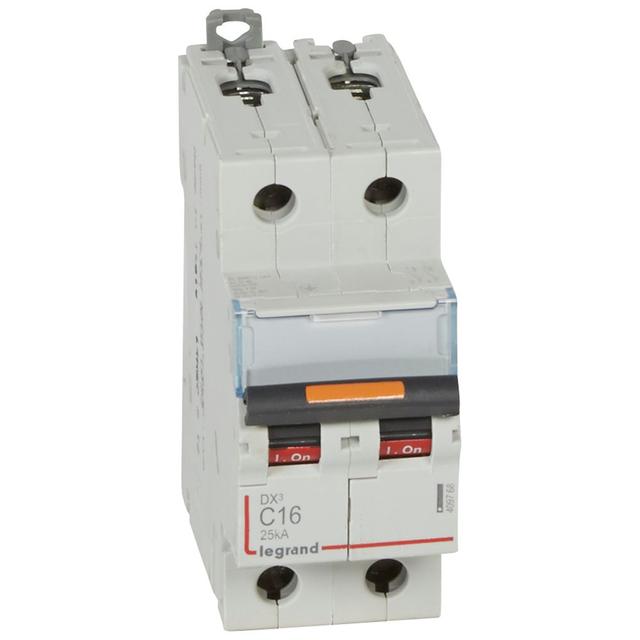 Wyłącznik Nadprądowy S322 C16 2P 16A 25Ka DX3 409768 LEGRAND