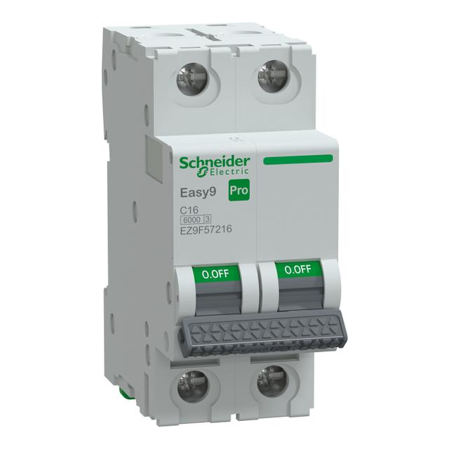 Wyłącznik nadprądowy Easy9 PRO 6kA 2P C16A EZ9F57216 Schneider
