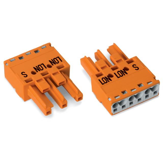 WINSTA gniazdo 3-torowe pomarańczowe