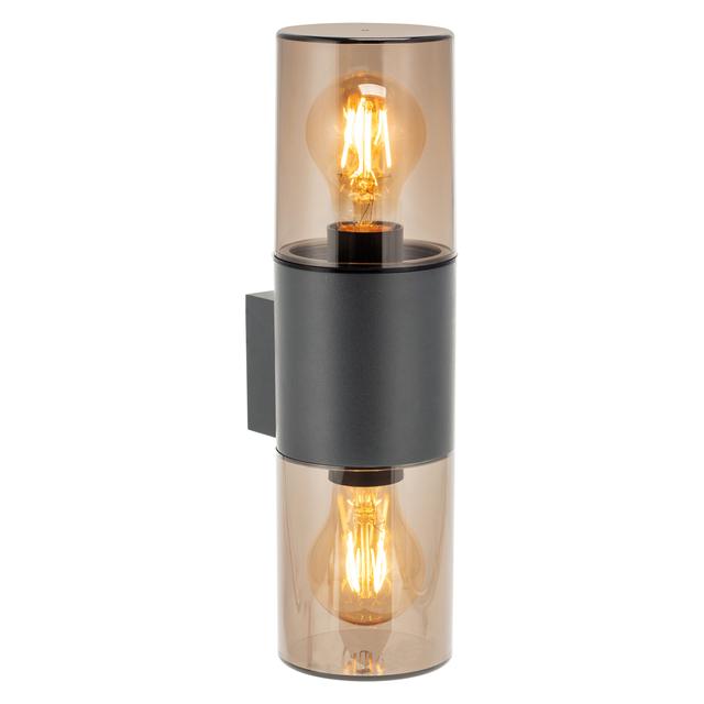 SALVIA oprawa ogrodowa hermetyczna 2xE27 max. 2x15W IP54 szara AD-OP-6574GE27PP ORNO