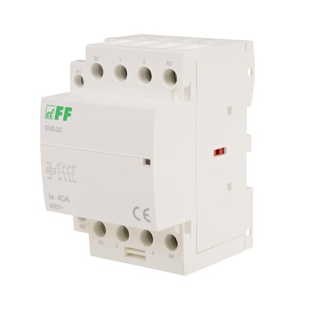 Stycznik modułowy montaż na szynie styki 2R+2Z 40A ST40-22 F&F