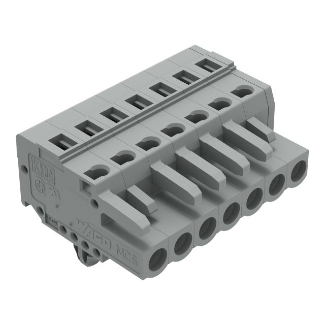 Gniazdo MCS‑MIDI Classic 7‑biegunowe szare raster 5mm 231‑107/008‑000 /25szt./ WAGO