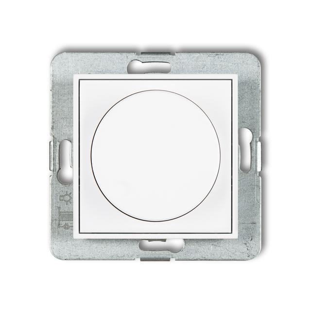 ICON Elektroniczny regulator oświetlenia przycisk-obrót do lamp LED biały mat 25IRO-2 KARLIK