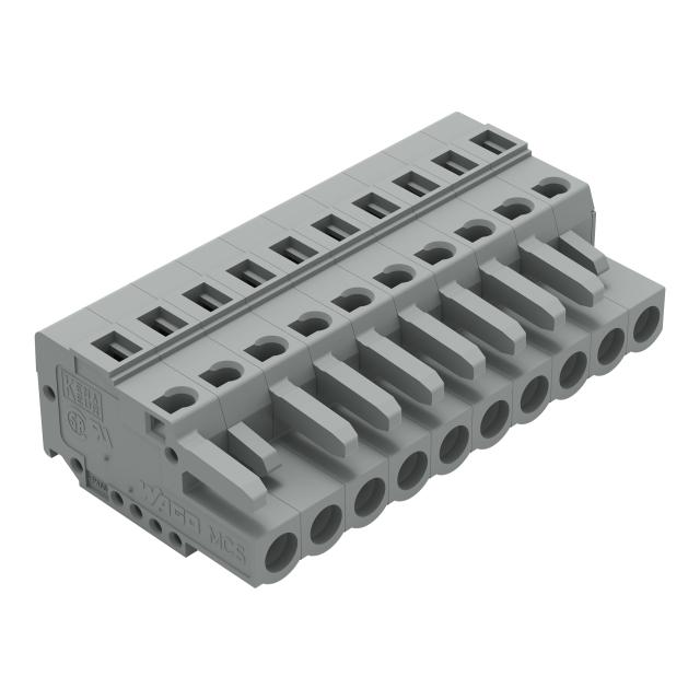 Gniazdo MCS‑MIDI Classic 10‑biegunowe szare raster 5mm 231‑110/102‑000 /50szt./ WAGO
