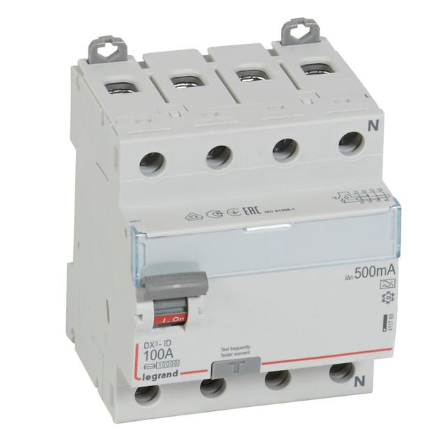 Wyłącznik Różnicowoprądowy P 304 4P 100A 500Ma Typa DX3 411793 LEGRAND