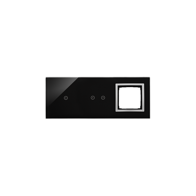 Simon 54 Touch Panel dotykowy S54 Touch 3 moduły 1 pole dotykowe + 2 pola dotykowe poziome + 1 otwór na osprzęt S54 księżycowa lawa DSTR3120/74 KONTAKT