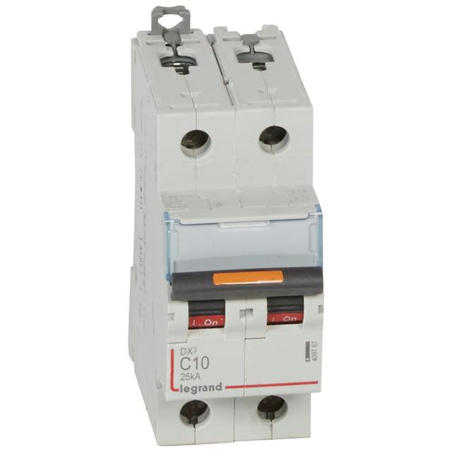 Wyłącznik Nadprądowy S322 C10 2P 10A 25Ka DX3 409767 LEGRAND