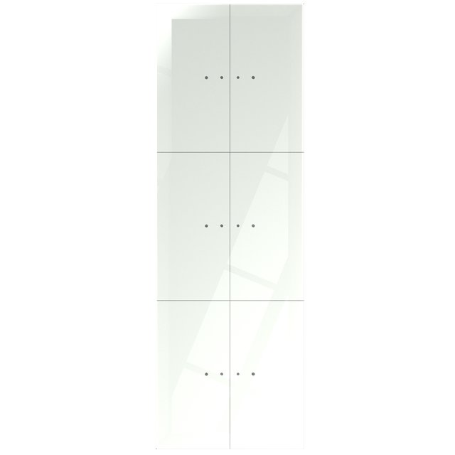 Dotykowy panel szklany potrójny 6 pól dotykowych biały GP-222-W F&F
