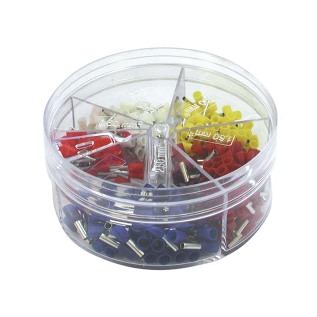 Asortyment końcówek tulejkowych izol. w poj. plas